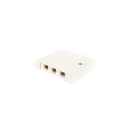 Commscope 6-PORT SURFACE MT UNLOADED, ICONABLE M-SERIES, 107431538 WHITE M106SMB-262